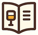 brown catalog with beer inside