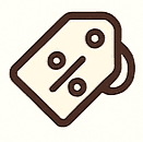 brown promotion label